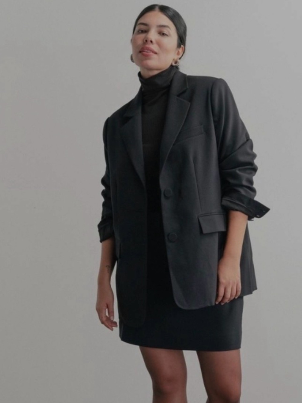 DARLING, East Coast Oversized Black Blazer Small